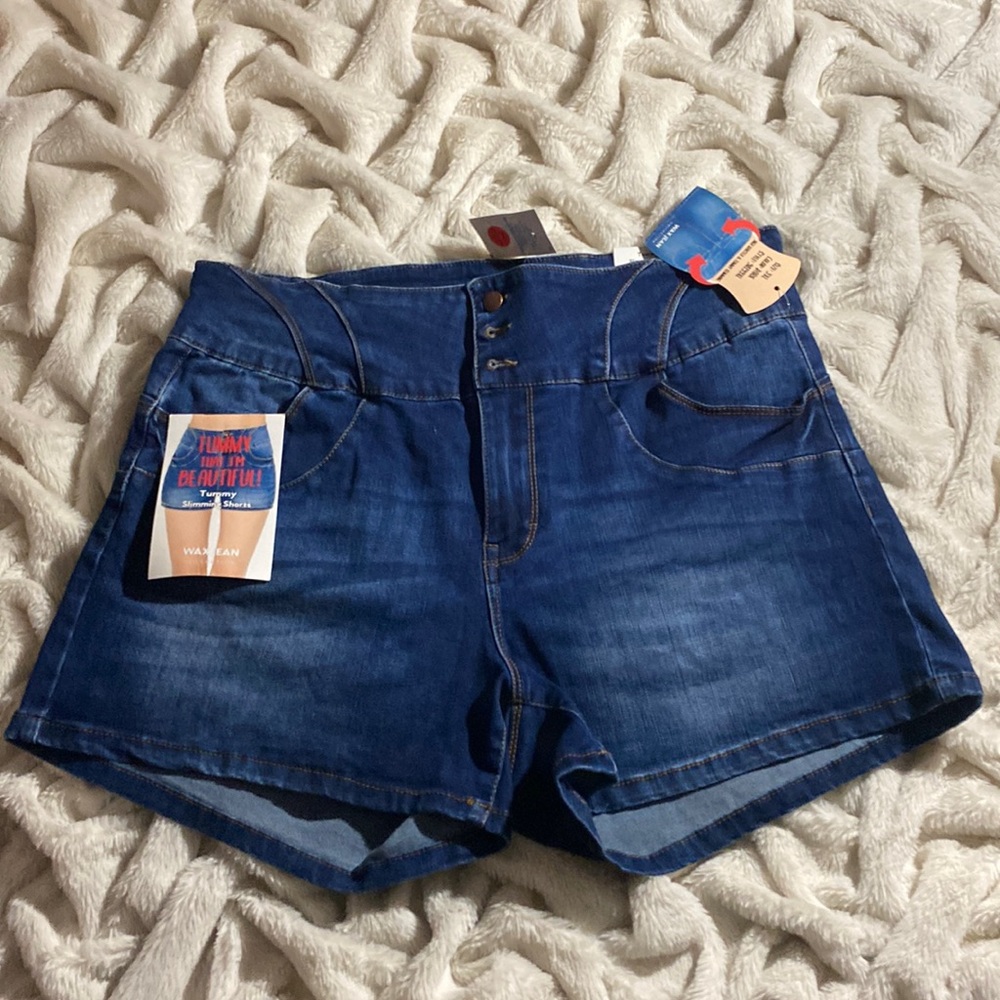 NWT tummy slimming Jean shorts wax jeans